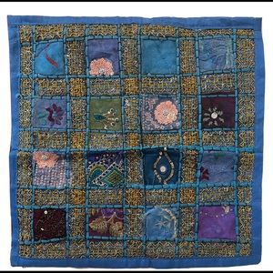 2 Recycled Sari Pillowcases